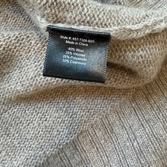Jenni Kayne Everyday Sweater Women’s Size Large Wool Cashmere Taupe Brown - Picture 9 of 9